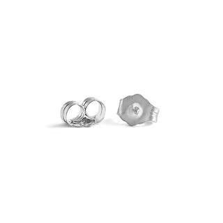 1/2 Carat Floral Lab Grown Diamond Stud Earrings in Sterling Silver